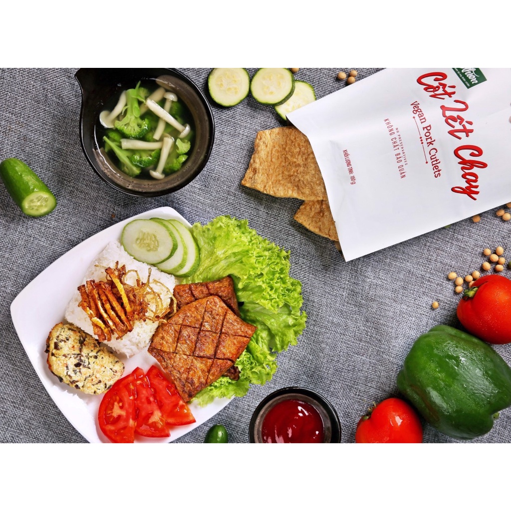Sườn Non Chay An Nhiên Gói 150G Làm Từ Đạm Đậu Nành Nguyên Chất - Chính Hãng