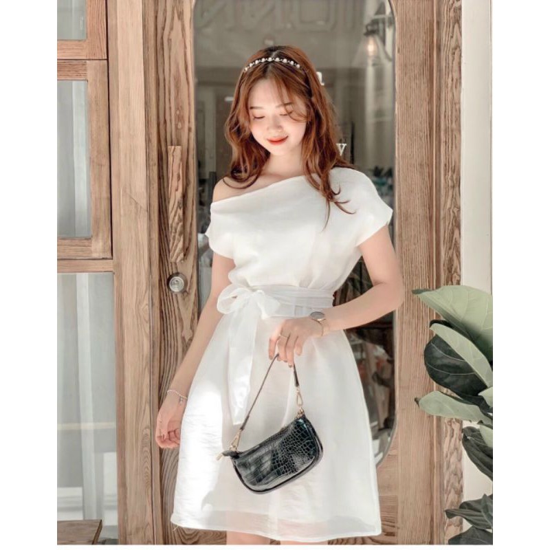 Đầm dự tiệc Đầm lệch vai một bên siêu phẩm cực hot cho