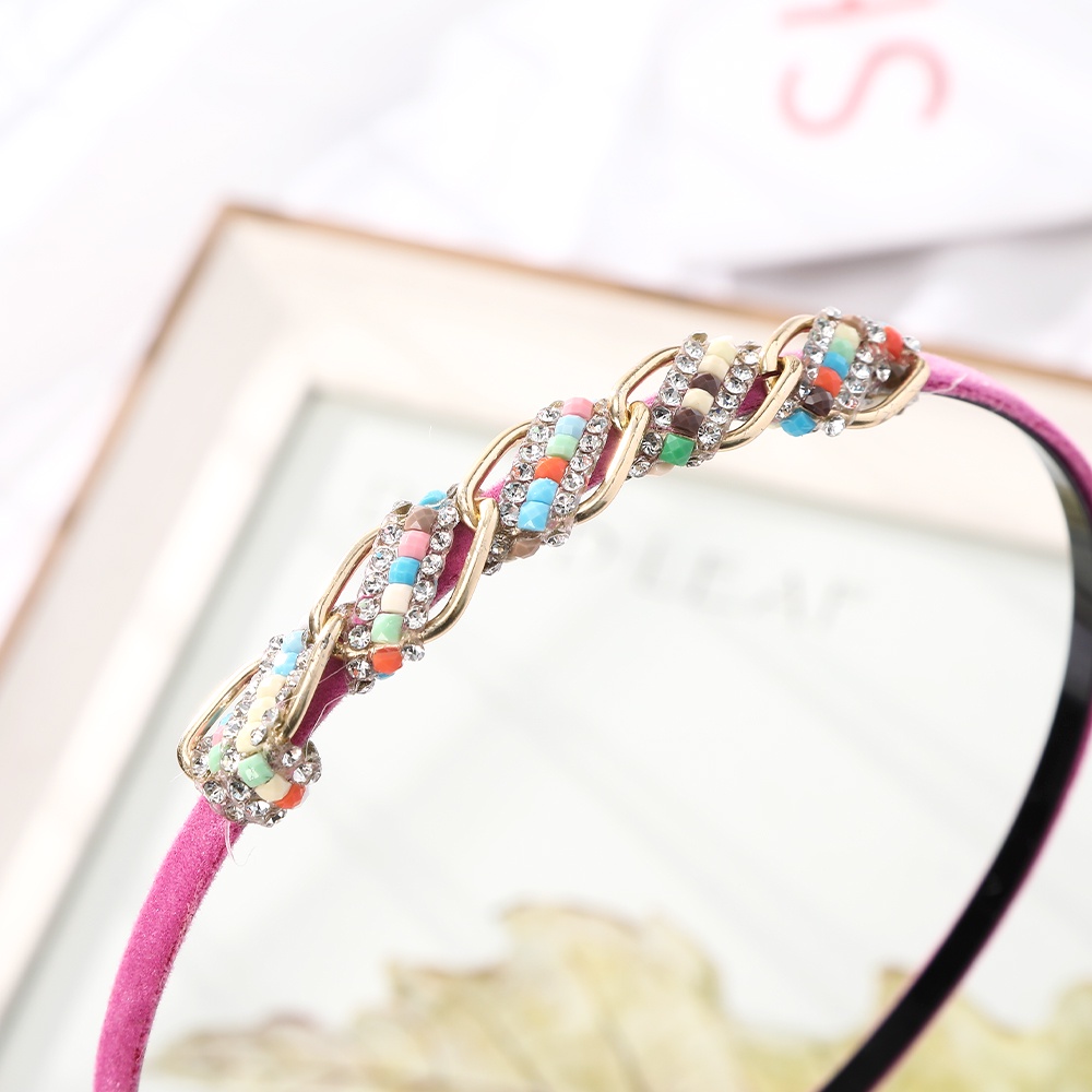 Cài tóc HAIMEIKANG thiết kế đơn giản đính hạt đá cá tính cổ điển thời trang