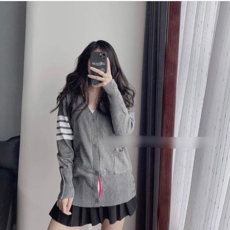 Áo Khoác CANRDIGAN Len Thom Form Unisex Kiểu Dáng Hàn Quốc