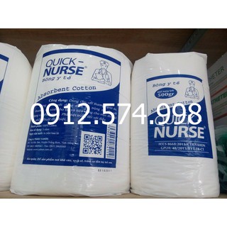 Bông y tế (Bông gòn) QUICK NURSE 500g; 1kg (Gòn kí)