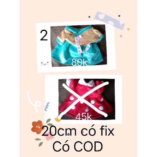 Quần áo cho búp bê 20cm