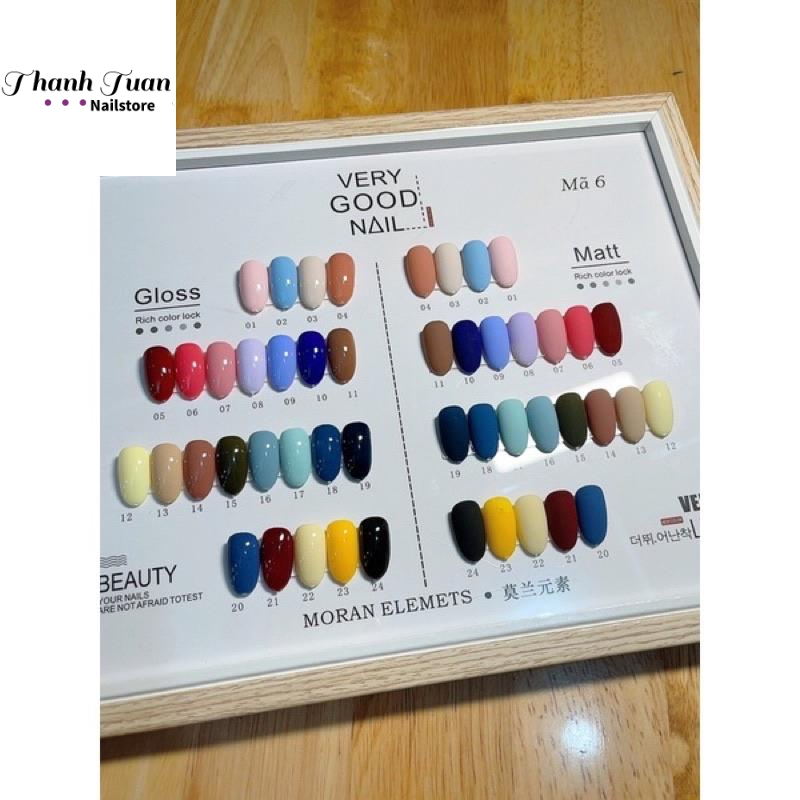 Set sơn gel Very Good nail 60 chai chính hãng tặng kèm base top  - Phụ kiện đồ nail