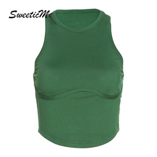 Áo Tank Top Cổ Tròn Không Tay Thiết Kế Mỏng Kiểu Dáng Mới Dành Cho Nữ