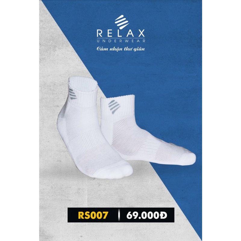 Vớ chân, Bít tất nam thể thao Relax  thấm hút , chống hôi chân