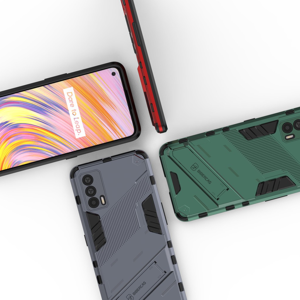 Ốp lưng Oppo Realme V15 Iron Man Ver 2 chống sốc giá đỡ xem phim thời trang cao cấp