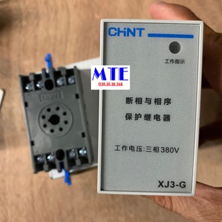 MTE - Relay bảo vệ chống mất pha - chống đảo pha CHINT XJ3-G 380V