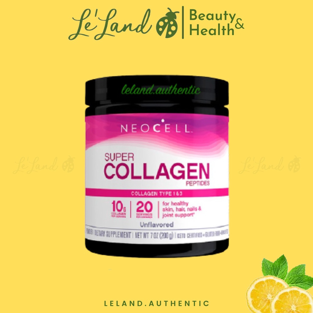Bill US - Neocell Super Collagen Powder Unflavored Dạng Bột 200g