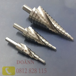 Bộ 3 Mũi Khoan Tháp Trắng Xoắn