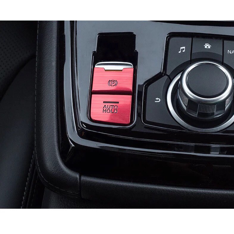 Ốp Nút Điều Khiển Mazda Cx5, Mazda 3, Mazda 6, Mazda Cx8, Mazda 2, Nhôm Phay Xước Cao Cấp