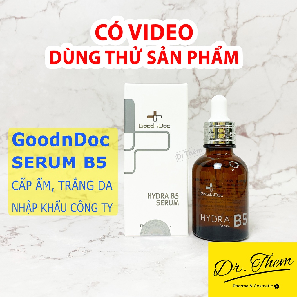 ✅[CHÍNH HÃNG] GOODNDOC Hydra B5 Serum 30ml - Tinh Chất Giúp Làm Cung Cấp Độ Ẩm Cho Da, Giúp Da Tươi Sáng