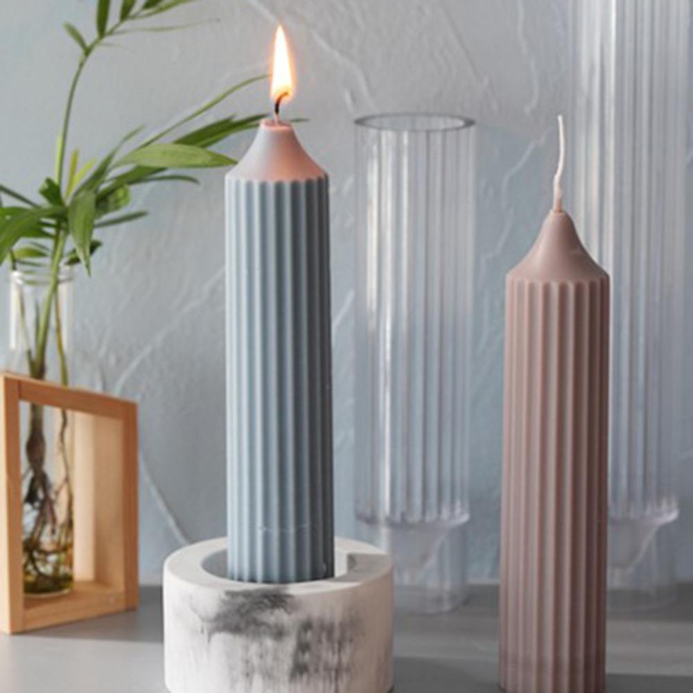 Khuôn Làm Nến Xà Phòng Handmade Bằng Nhựa Hình Trụ Cỡ Lớn