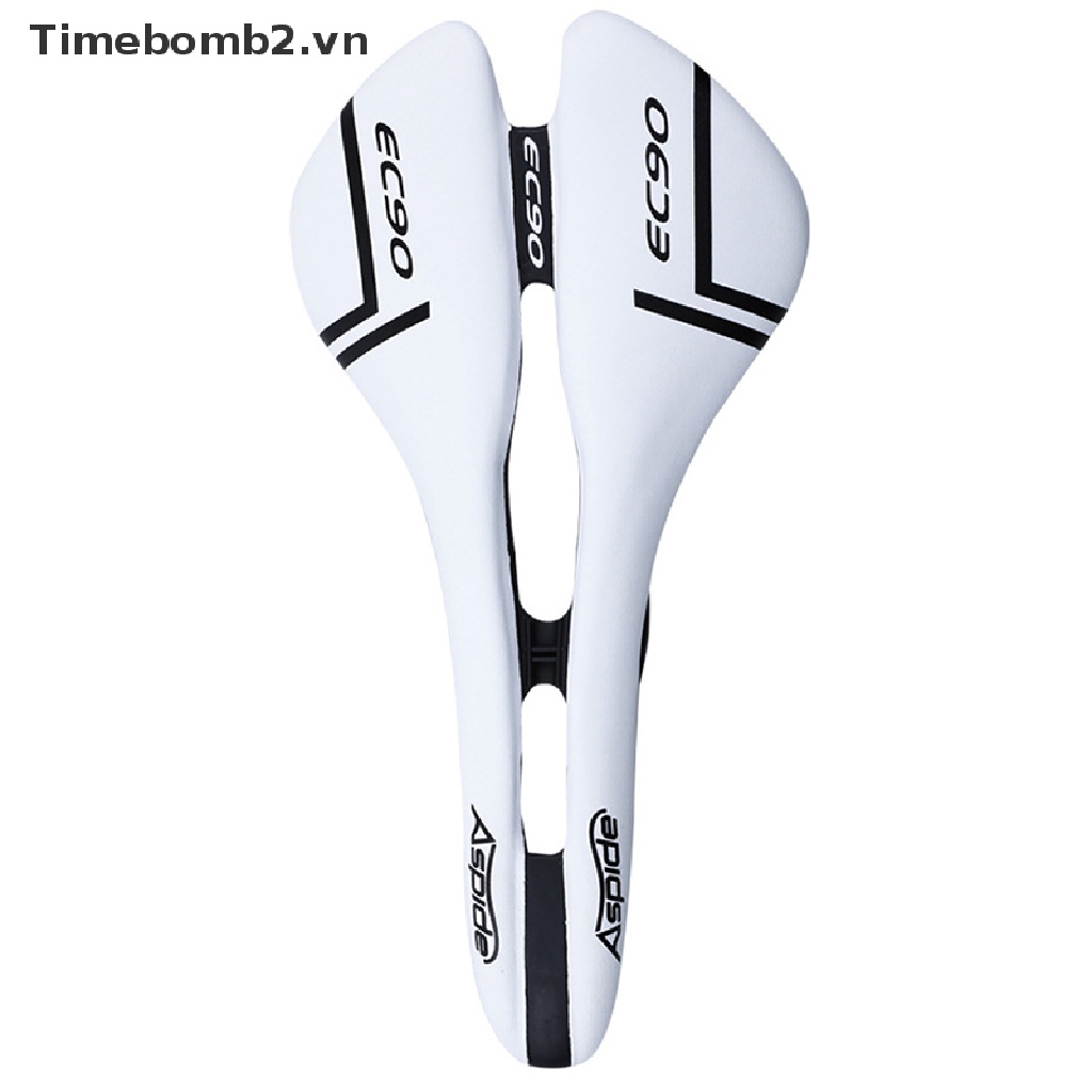 Yên xe đạp bọc da sợi carbon EC90 siêu nhẹ thời gian 2