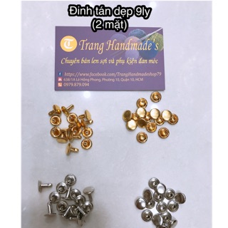 Đinh tán dẹp 9ly (2 mặt)