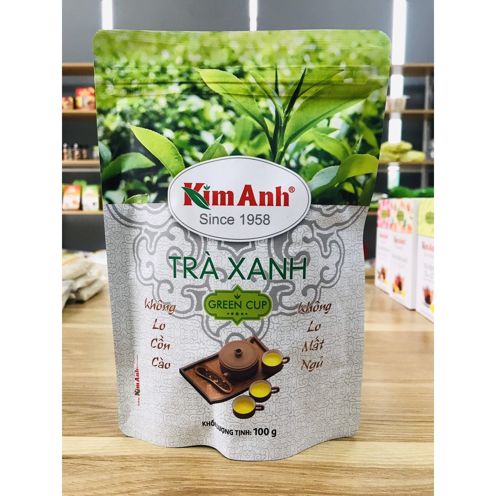 Trà Xanh Kim Anh túi zip 100g