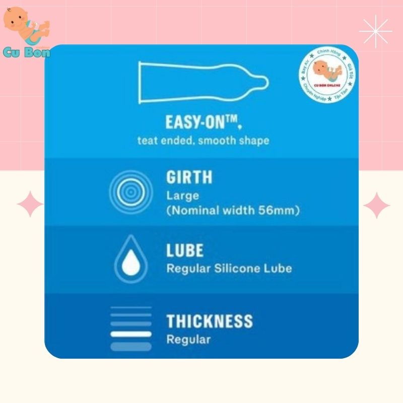 Bao cao su DUREX LOVE SEX REGULAR hộp 30 cái nội địa úc tạo cảm giác chân thực siêu mỏng mang đến trải nghiệm tuyệt vời