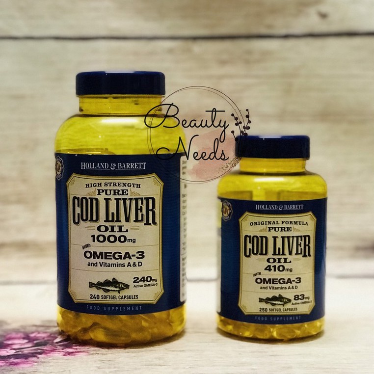 DẦU GAN CÁ TUYẾT COD LIVER HOLLAND BRRETT UK