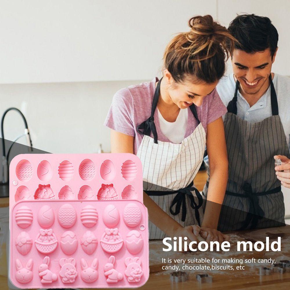 Khuôn Làm Xà Phòng / Sô Cô La Hình Thỏ / Trứng Phục Sinh DIY