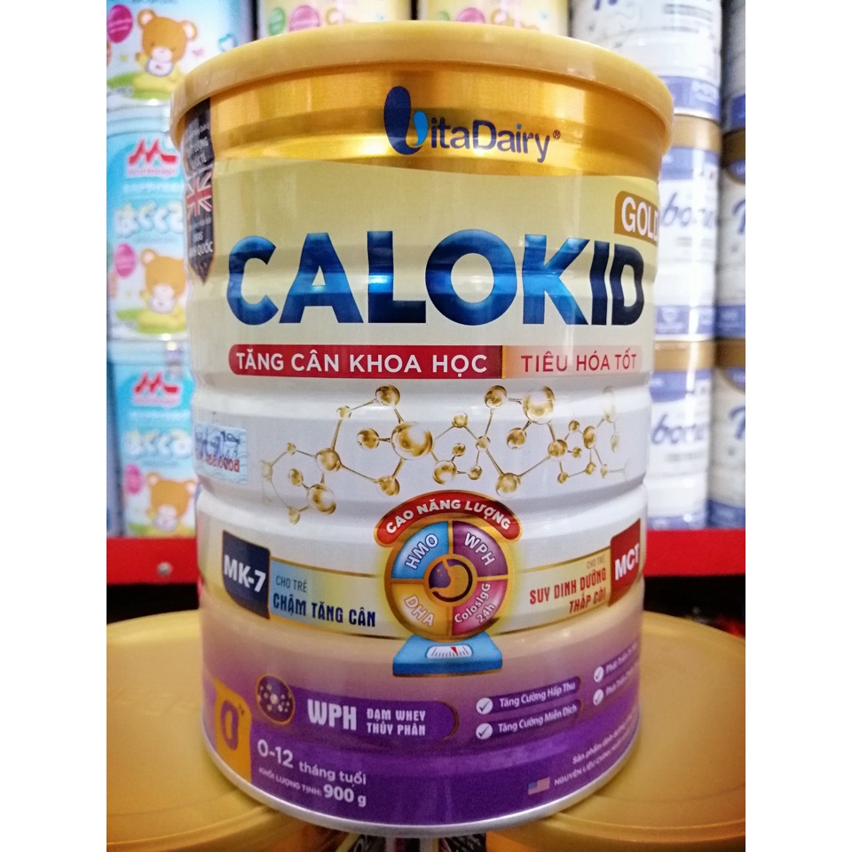 [MẪU MỚI] Sữa Bột CALOKID GOLD Số 0+, 1+ Lon 900g (DATE 2023)