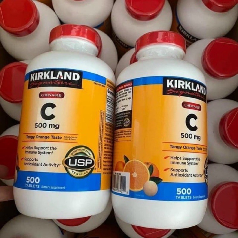 Vitamin C ngậm Kirkland 500mg Hàng Mỹ