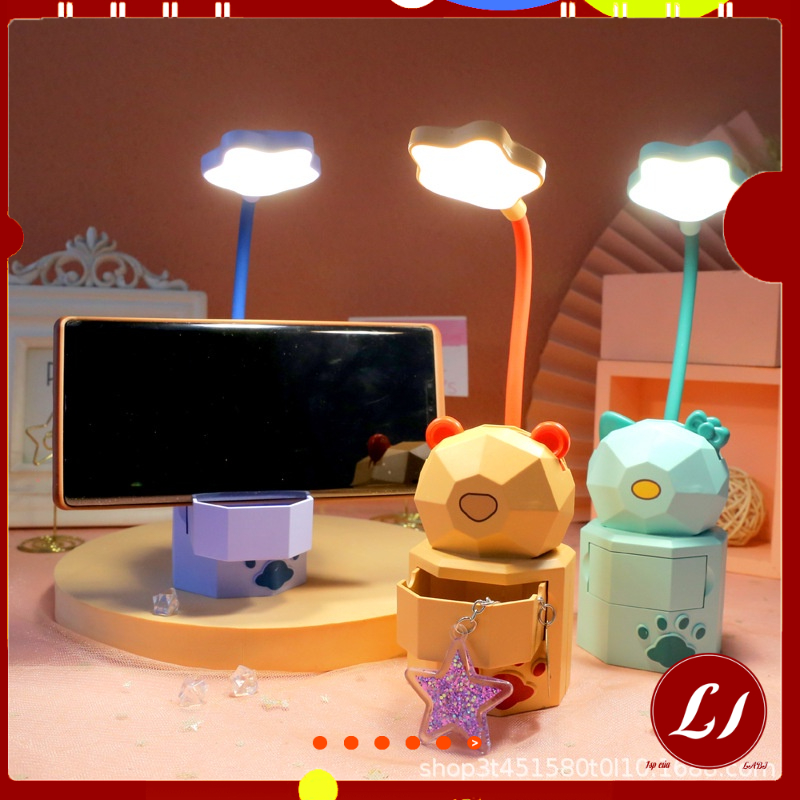 Đèn học Led để bàn hình thú sạc USB tiện lợi cho bé