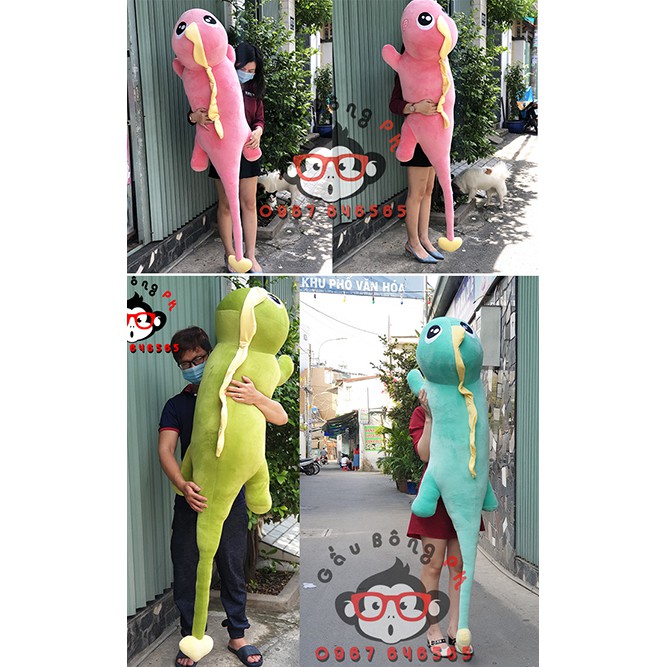 Gấu bông khủng long mắt lồi khổng lồ