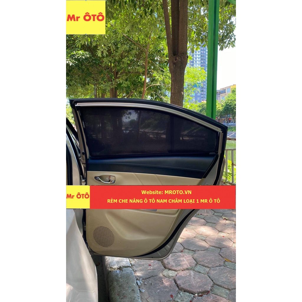 Rèm Che Nắng Xe Toyota Vios 2013-2018 chống UV Hàng Loại 1 Mr Ô Tô -Bảo Hành 2 Năm