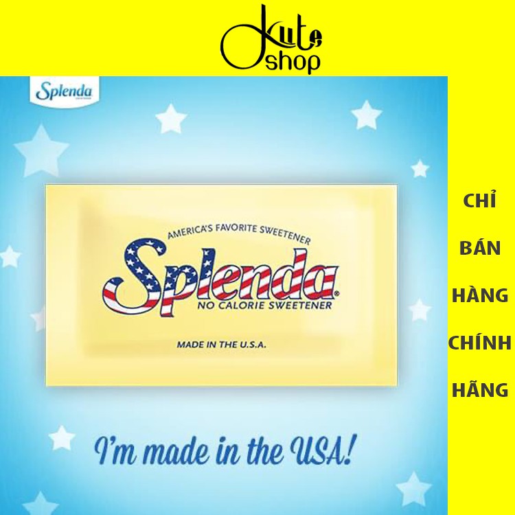 (DATE 2023) COMBO 100 gói đường ăn kiêng Splenda No Calories loại 1g