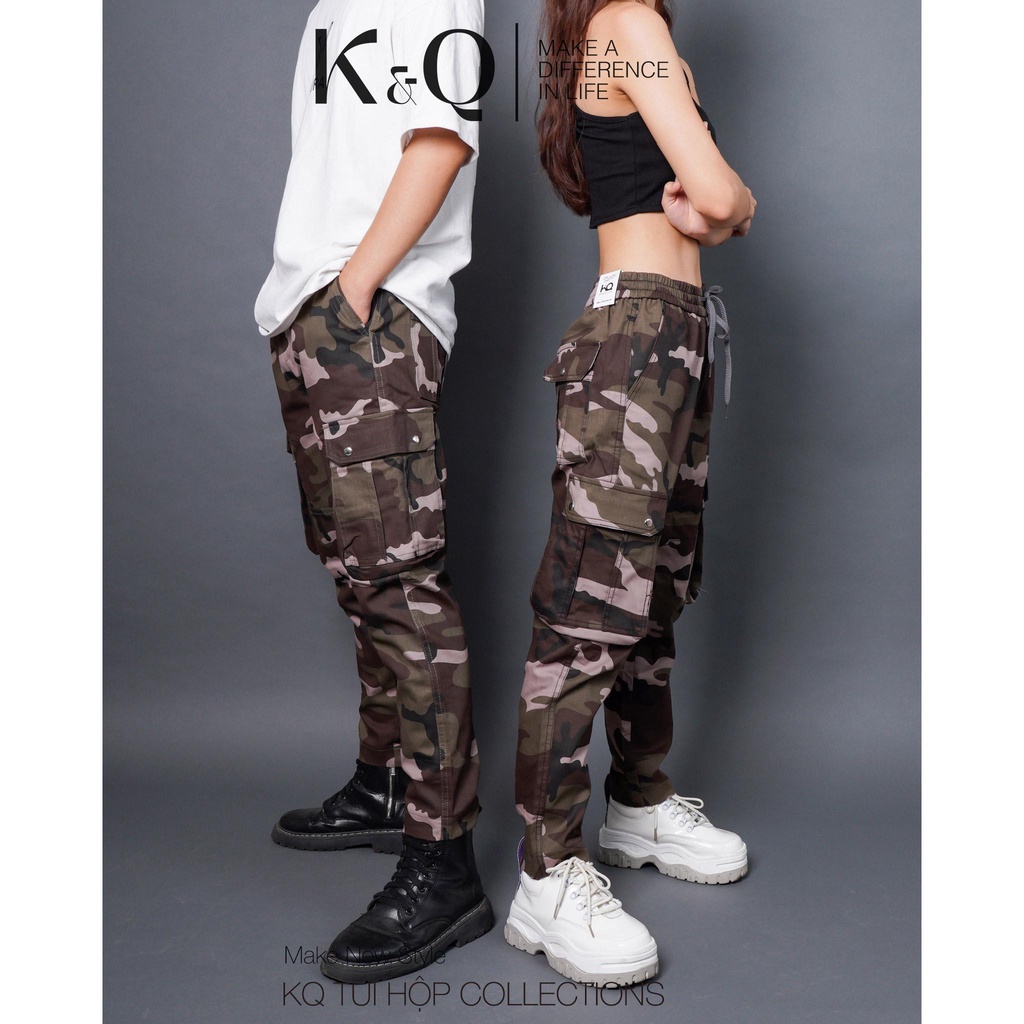 Quần túi hộp kaki co giãn KQSTYLING ống suông rằn ri