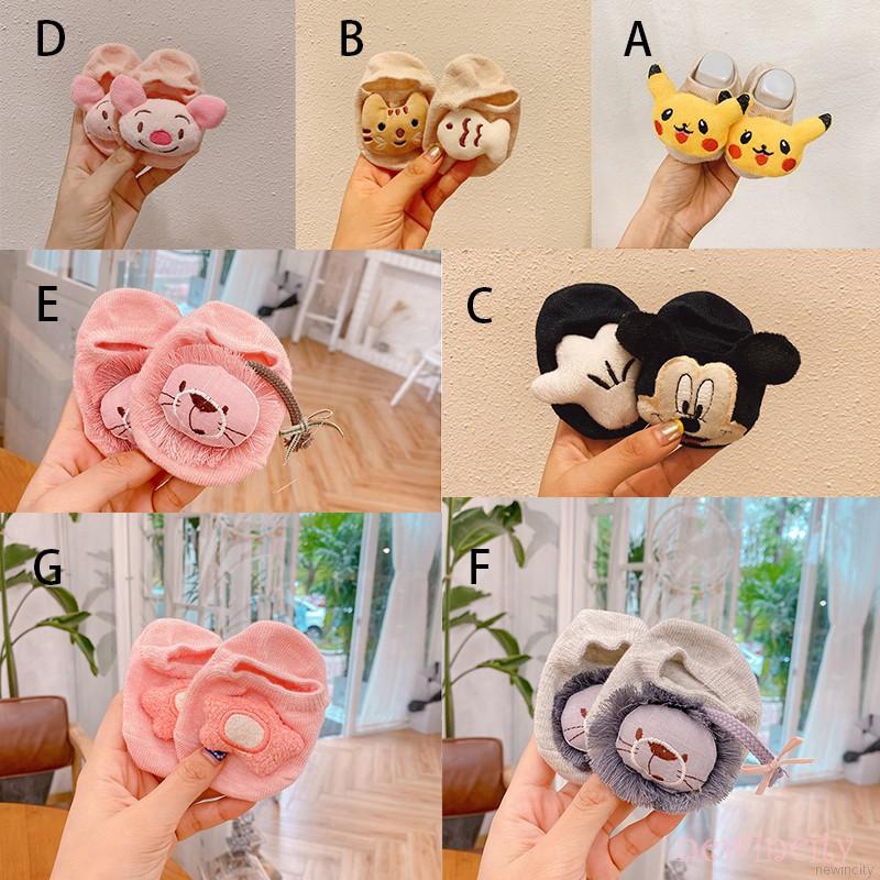 Vớ cotton mềm mại Unisex kiểu dáng hoạt hình dễ thương phong cách Hàn Quốc