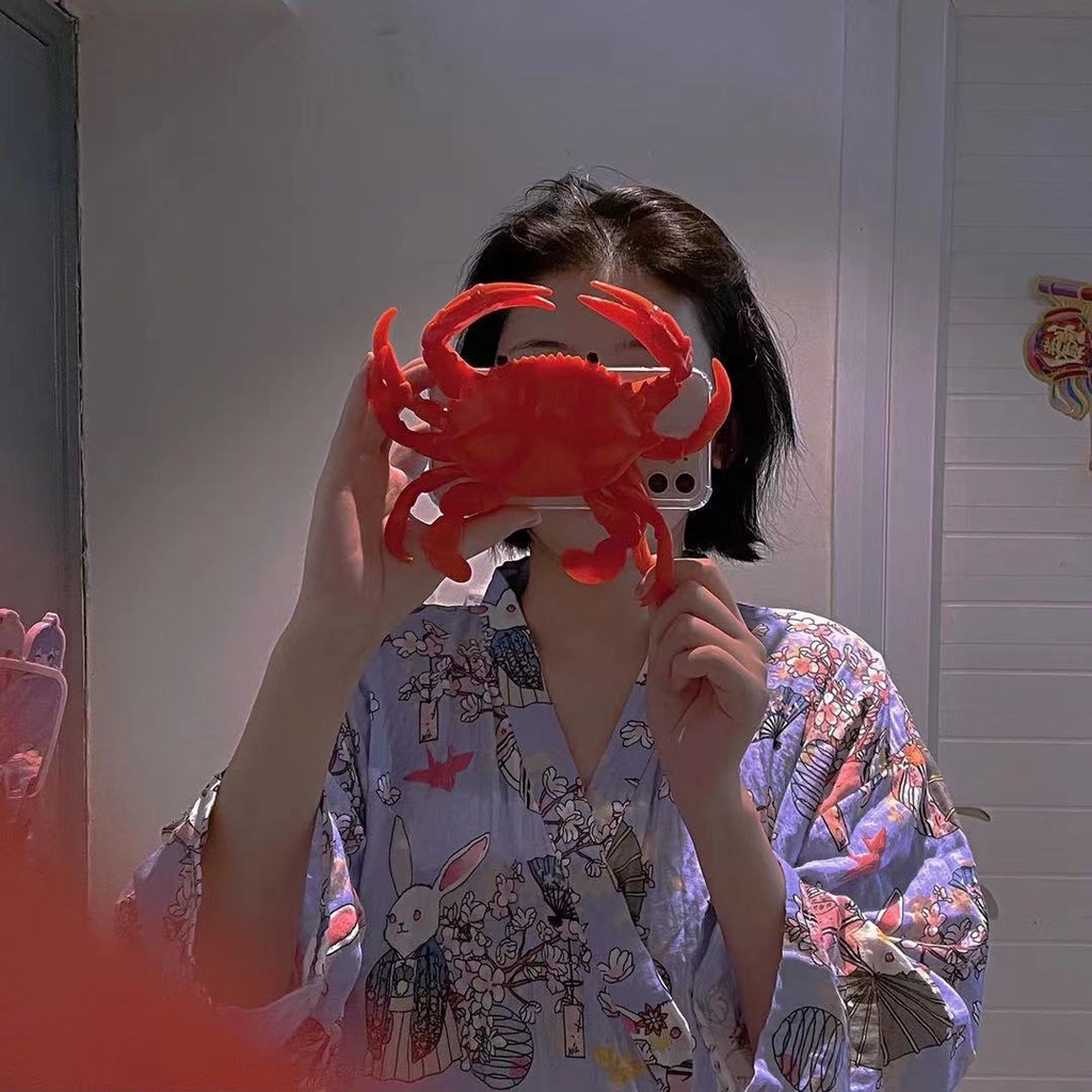 Ốp điện thoại mềm hình cua lông xù cho IPHONE11 K30K40 RED RICE NOTE9PRO APPLE PRO 11/12