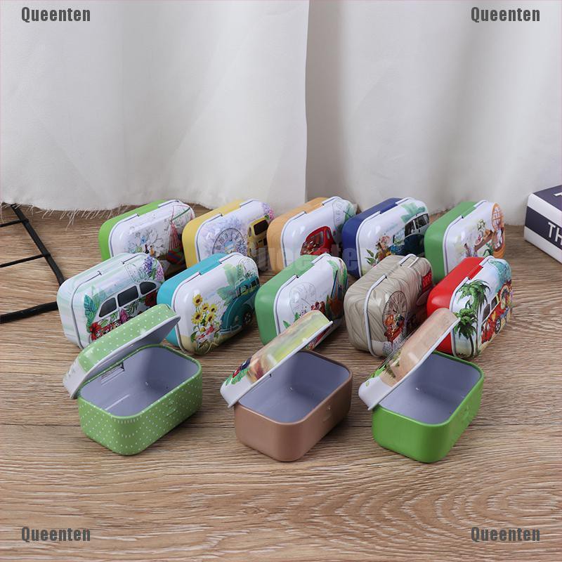 [Hàng mới về] Hộp đựng vật dụng phụ kiện nhỏ gọn bằng thiếc chắc chắn