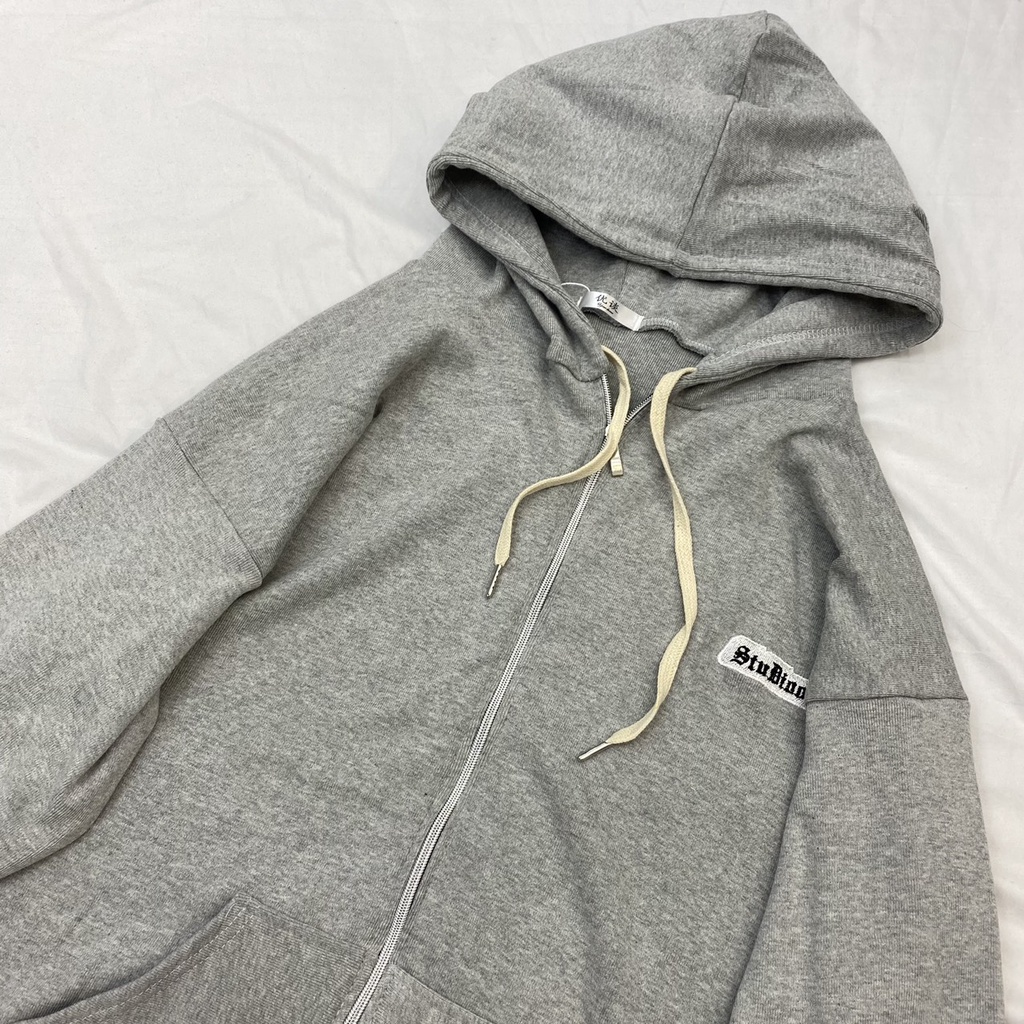 Áo Hoodie Zip Nam Nữ Mũ 2 Lớp Freesize STU 2 Màu