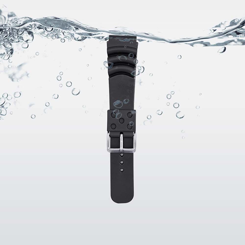 Dây đeo đồng hồ thể thao bằng cao su silicon mềm chống thấm nước chất lượng cao cho Seiko Casio 20mm 22mm