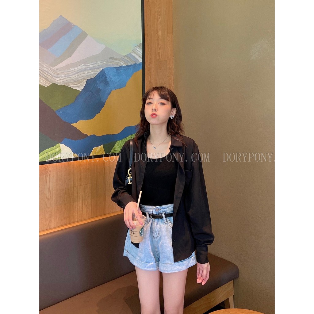 CAO CẤP - ÁO SƠ MI TENCEL TAY DÀI DORYPONY THIẾT KẾ HÀN QUỐC LUNA SHIRT – A156 (3 màu – Hàng công ty loại 1)