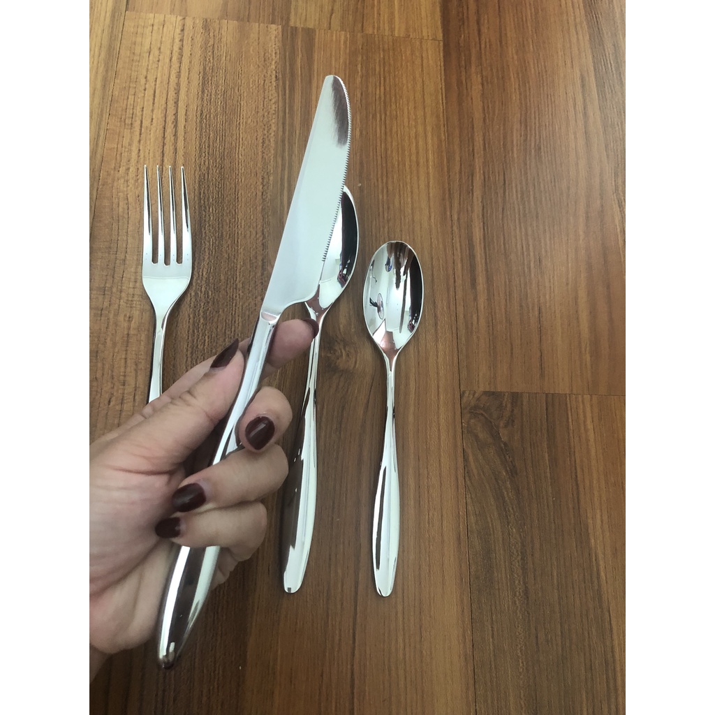 Bộ DAO THÌA DĨA  ăn beefsteak inox 304 xuất khẩu Châu Âu sang trọng cao cấp