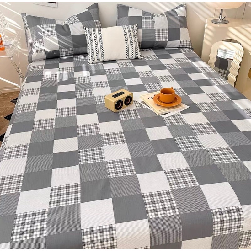 Ga Gối Cotton living sọc caro