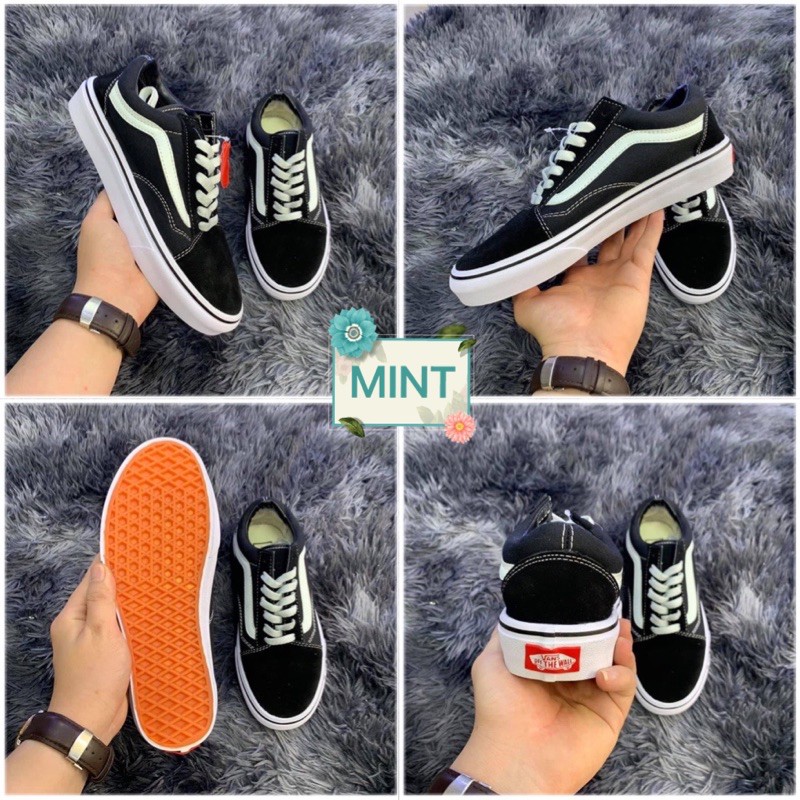(Video cận cảnh) Giày thể thao Sneaker VNS oldskool đen trắng