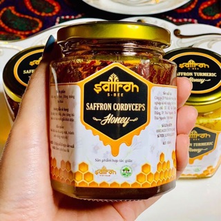 Mật ong ngâm Safron Mix Đông trùng Hạ thảo