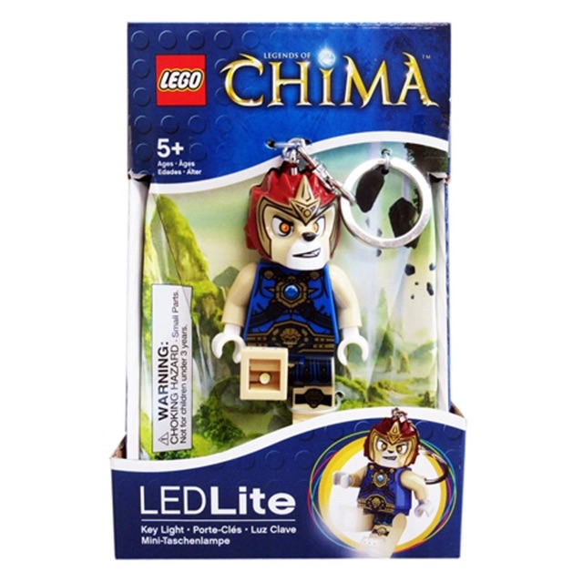 Lego UNIK BRICK Laval Led Lite Key Light Móc khoá đèn led sư tử trong Huyền thoại Chima chính hãng (như hình).