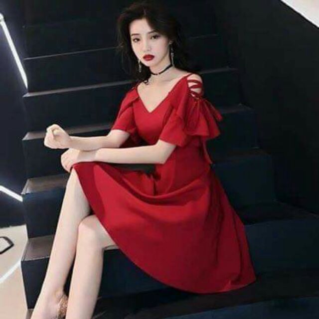 Đầm dự tiệc phồi tay lưới size 65_95 ký có size