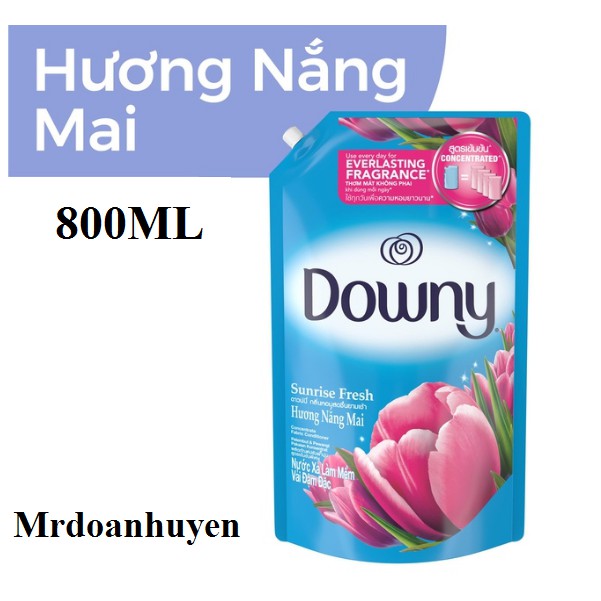 Nước Xả Vải Downy Hương Nắng Mai Túi 800ml