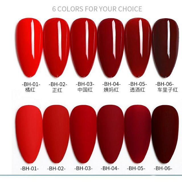 Sơn gel AS đỏ bordeaux red chọn màu lẻ Thiên Di Nail