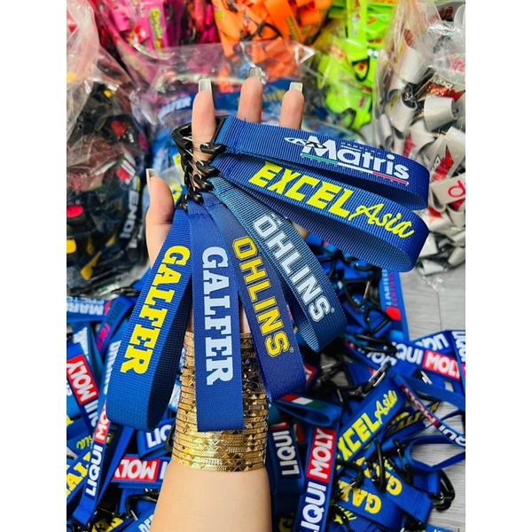 Móc chìa khoá vải in cao cấp các hãng đồ chơi xe