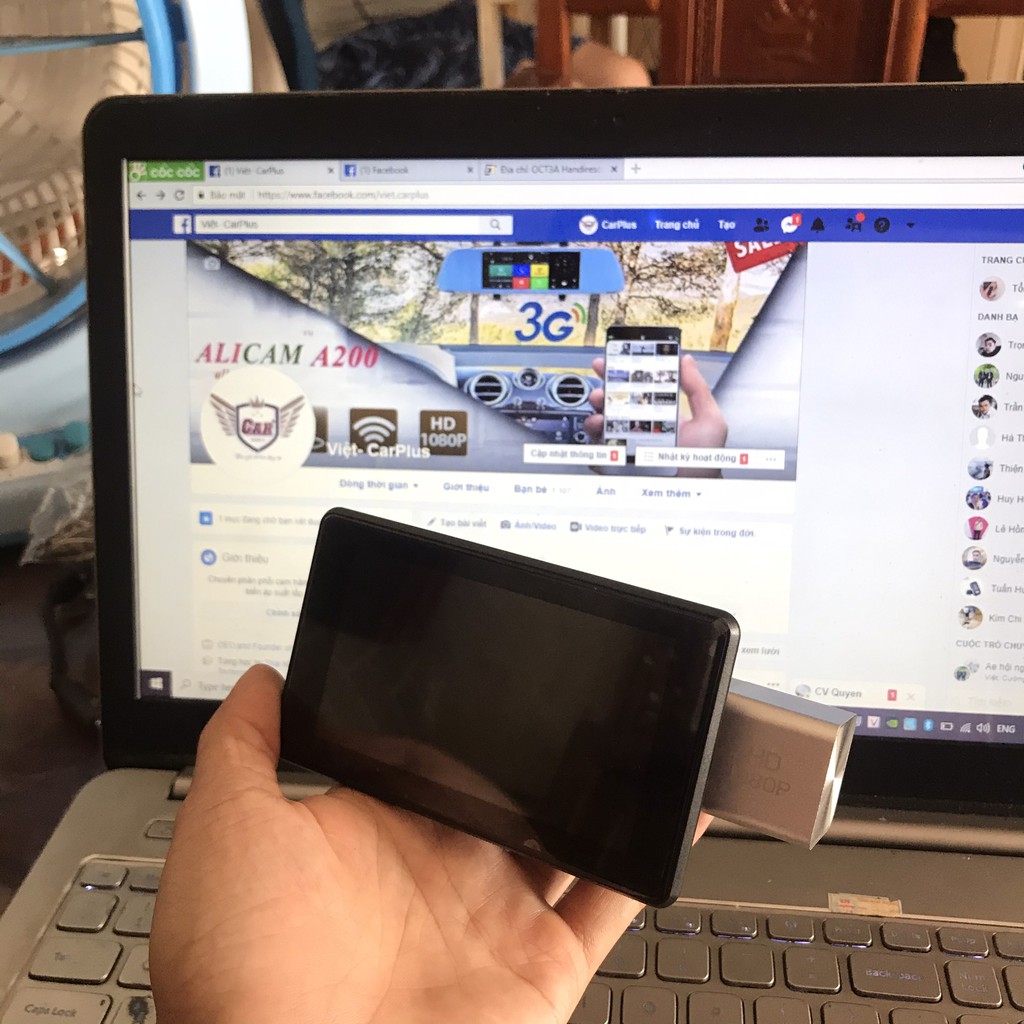 Cam hành Trình T4 Promax - Quay 2 mắt trước sau Full Hd - Giam sát xe từ xa.