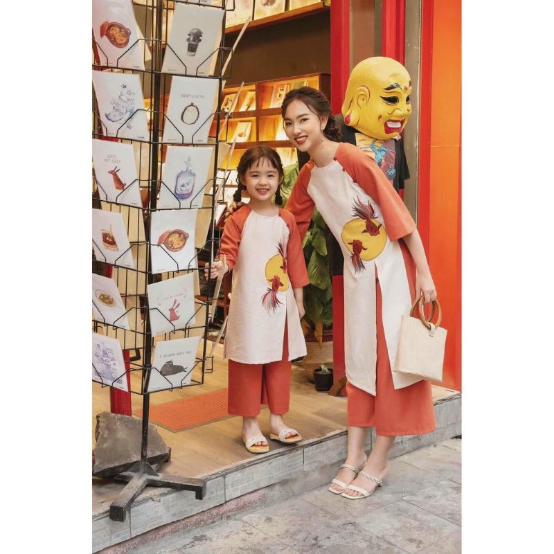 áo dài mẹ và bé