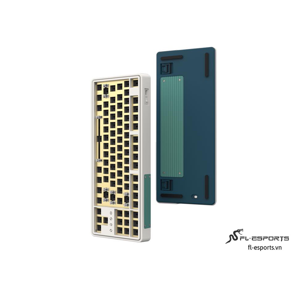 Bộ KIT bàn phím cơ FL-Esports CMK87 White / Black /1 Mode - Hàng chính hãng