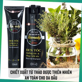 Dầu gội thảo dược đen tóc TOSMEDY - Công ty CP Dược TW Mediplantex - Đen tóc chỉ sau 01 lần gội.