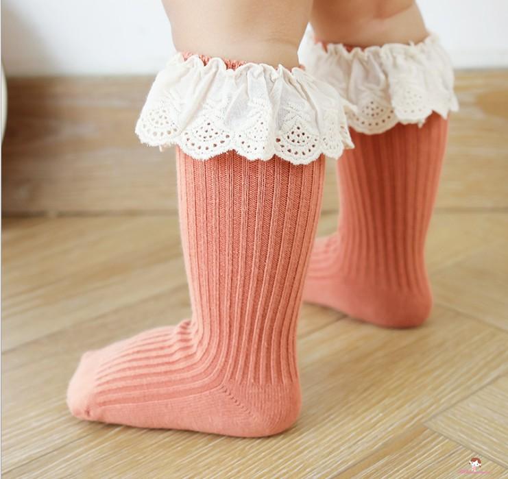 Tất Ren Chống Trượt Đáng Yêu Cho Bé Gái Xzq7-0 - 3 Tuổi