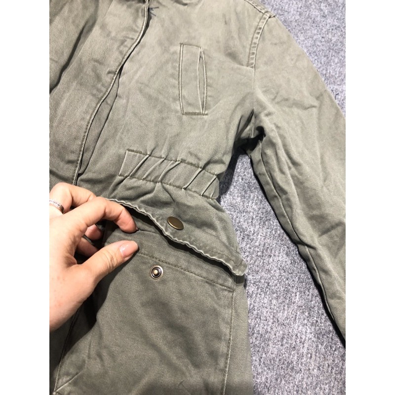Áo khoác parka lót lông cho bé size 4-5y